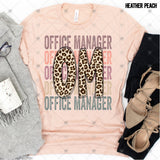 Transfer 000501 - Education Occupation Titles Stacked Word Art Leopard