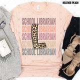 Transfer 000501 - Education Occupation Titles Stacked Word Art Leopard