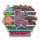 Transfer 000529 - Floral Leopard Grade Set