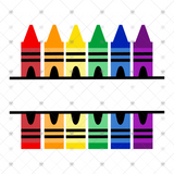 Transfer 000535 - Crayon Frame for Monogramming
