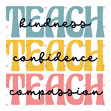 Transfer 000536 - Teach Stacked Word Art