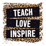 Transfer 000539 - Teach Love Inspire Leopard
