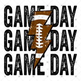 Transfer 000552 - Football Game Day Stacked Word Art