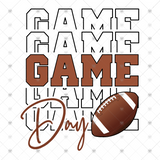 Transfer 000553 - Game Day Cursive Stacked Word Art