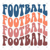 Transfer 000561 - Retro Football Stacked Word Art