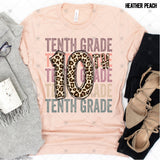 Transfer 000564 - Stacked Word Art Leopard Grade Set