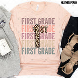 Transfer 000564 - Stacked Word Art Leopard Grade Set