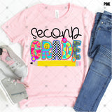 Transfer 000568 - Colorful Smile and Pencil Girl Grade Set