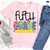 Transfer 000568 - Colorful Smile and Pencil Girl Grade Set