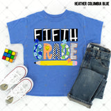 Transfer 000569 - Colorful Smile and Pencil Boy Grade Set