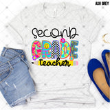 Transfer 000570 - Colorful Smile and Pencil Girl Teacher Grade Set