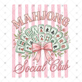 Transfer 000594 - Mahjong Social Club with Stripes