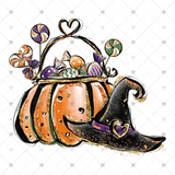 Transfer 000601 - Candy Pumpkin Witch Hat