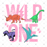 Transfer 000660 - Wild One Dinosaurs Girl