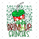 Transfer 000664 - Drink Up Leopard Christmas