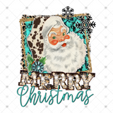 Transfer 000665 - Retro Merry Christmas Leopard