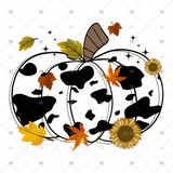 Transfer 000688 - Cow Print Fall Pumpkin