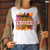 Transfer 000692 - Thankful Grateful Blessed Teacher Pumpkin