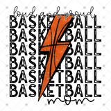 Transfer 000695 - Loud and Proud Basketball Mom Stacked Word Art