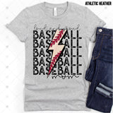 Transfer 000696 - Loud and Proud Baseball Mom Stacked Word Art