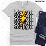Transfer 000697 - Loud and Proud Softball Mom Stacked Word Art