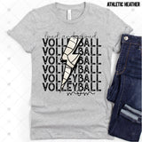 Transfer 000698 - Loud and Proud Volleyball Mom Stacked Word Art