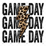 Transfer 000701 - Game Day Stacked Word Art Lightning