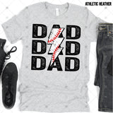 Transfer 000703 - Baseball Dad Stacked Word Art