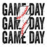 Transfer 000706 - Baseball Game Day Stacked Word Art