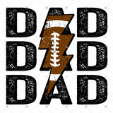 Transfer 000709 - Football Dad Stacked Word Art