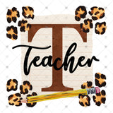 Transfer 000737 - Teacher Leopard Spots and Paper