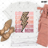 Transfer 000740 - Girls Mom Stacked Word Art Leopard