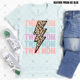 Transfer 000741 - Twin Mom Stacked Word Art Leopard