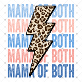 Transfer 000745 - Mama of Both Stacked Word Art Leopard