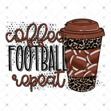 Transfer 000760 - Coffee Football Repeat Leopard