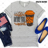 Transfer 000761 - Coffee Basketball Repeat Leopard