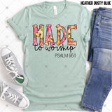 Transfer 000767 - Made to Worship Psalm 95:1 Floral