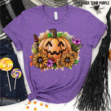 Transfer 000783 - Floral Halloween Pumpkin