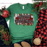 Transfer 000801 - Merry Christmas Leopard Plaid