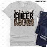 Transfer 000814 - Loud & Proud Cheer Mom Leopard