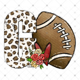 Transfer 000818 - Leopard Letter G Football