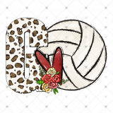 Transfer 000821 - Leopard Letter G Volleyball