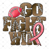 Transfer 000822 - Go Fight Win Breast Cancer Football Leopard