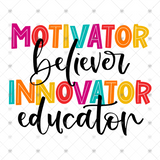 Transfer 000832 - Motivator Believer Innovator Educator