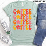 Transfer 000843 - Retro Coffee Stacked Word Art