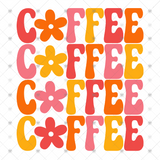 Transfer 000843 - Retro Coffee Stacked Word Art