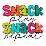 Transfer 000855 - Snack Play Snack Repeat Leopard