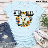 Transfer 000867 - Wild & Free Floral Skull
