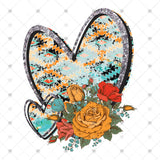 Transfer 000868 - Aztec Floral Hearts