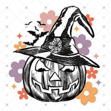 Transfer 000876 - Floral Pumpkin Witch